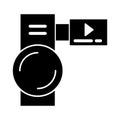 Camcorder Isolated Vector icon which can easily modify or edit Royalty Free Stock Photo
