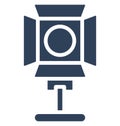 Camcorder light, camera light Isolated Vector Icon That can be easily edited in any size or modified. Royalty Free Stock Photo