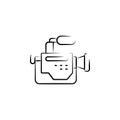 camcorder outine logo style icon. Element of photo icon for mobile concept and web apps. Outline camcorder icon can be used for