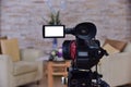 Camcorders Video tape Interviews Television programs Royalty Free Stock Photo