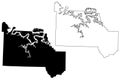 Camden County, Missouri U.S. county, United States of America, USA, U.S., US map vector illustration, scribble sketch Camden map