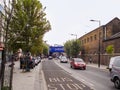 Camden Lock Bridge. A famous alternative culture shops Royalty Free Stock Photo