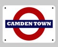 Camden Town Tube sign