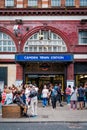 The Camden Town undergound subway station in London