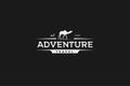 Camel Adventure Travel Concept Retro Logo Royalty Free Stock Photo