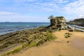 Camel beach in a sunny day with some white clouds