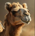 a camel with brown hair Royalty Free Stock Photo