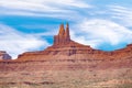 Camel Butte is a giant sandstone formation in the Monument valley Royalty Free Stock Photo