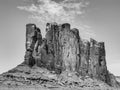 Camel Butte is a giant sandstone formation in the Monument valley that resembles a camel Royalty Free Stock Photo