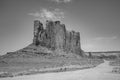 Camel Butte is a giant sandstone formation in the Monument valley that resembles a camel Royalty Free Stock Photo