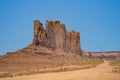 Camel Butte is a giant sandstone formation in the Monument valley that resembles a camel Royalty Free Stock Photo