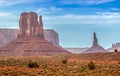 Camel Butte is a giant sandstone formation in the Monument valley that resembles a camel when Royalty Free Stock Photo