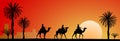 Camel caravan Royalty Free Stock Photo