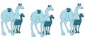 Camel cartoon image with white background