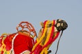 Camel decorated with colorful tassels, necklaces and beads, India Royalty Free Stock Photo