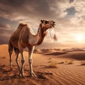 Camel in the Desert Akakus Royalty Free Stock Photo