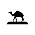 Camel in desert icon