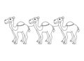 camel desert isolated icon design Royalty Free Stock Photo