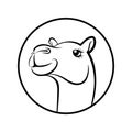 Camel Face Sign In The Circle
