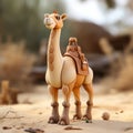 Highly Detailed Camel Action Figure In Patrick Brown Style