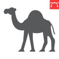 Camel glyph icon Royalty Free Stock Photo