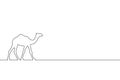 Camel graphic linear symbol