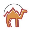 Camel graphic market vector logo