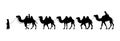 Camel Herder Silhouette illustration. Camel Caravan Silhouette Royalty Free Stock Photo