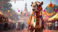 Camel on Holi festival of colors Royalty Free Stock Photo