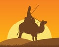 Camel with horseman