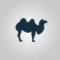 Camel Icon on grey background