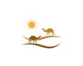 Camel icon logo design vector illustration Royalty Free Stock Photo