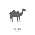 Camel icon. Trendy Camel logo concept on white background from D