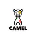 Camel line symbol design