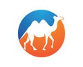 Camel logo template Royalty Free Stock Photo