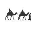 Camel logo vector, Animal graphic, Camel design Template illustration Royalty Free Stock Photo