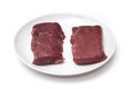Camel meat steaks Royalty Free Stock Photo
