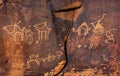 Camel Petroglyphs Valley of Moon Wadi Rum Jordan Royalty Free Stock Photo