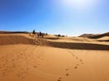 Camel Riding in Algerian Sahara Desert