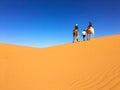 Camel Riding in Algerian Sahara Desert