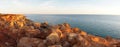 Camel riding at Cable Beach near Broome, Western Australia. Royalty Free Stock Photo