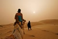 Camel safari Royalty Free Stock Photo
