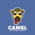 Camel head cartoon mascot logo Royalty Free Stock Photo