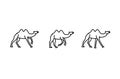 Camel simple logo icon designs vector illustration Royalty Free Stock Photo