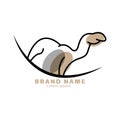 Camel simple logo icon graphic. vector design illustration Royalty Free Stock Photo