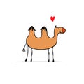 Camel, sketch for your design