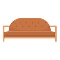 Camel style soft sofa icon, cartoon style