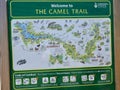 The Camel Trail Map and Code of Conduct in Cornwall, England Royalty Free Stock Photo