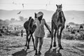 Camel vendors from the city of Pushkar,Pushkar Mela Royalty Free Stock Photo