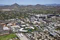Camelback Corridor with Piestewa Peak Royalty Free Stock Photo